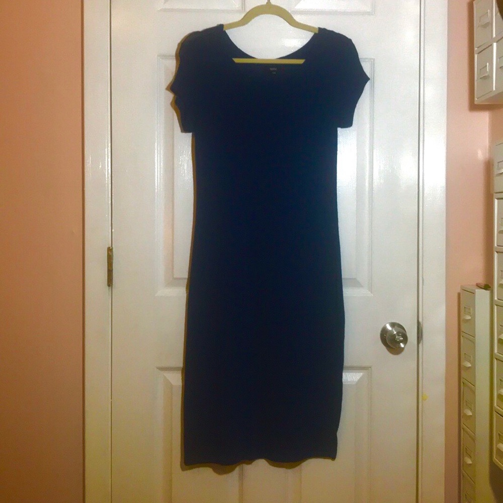 Mossimo Blue/Black Midi Dress